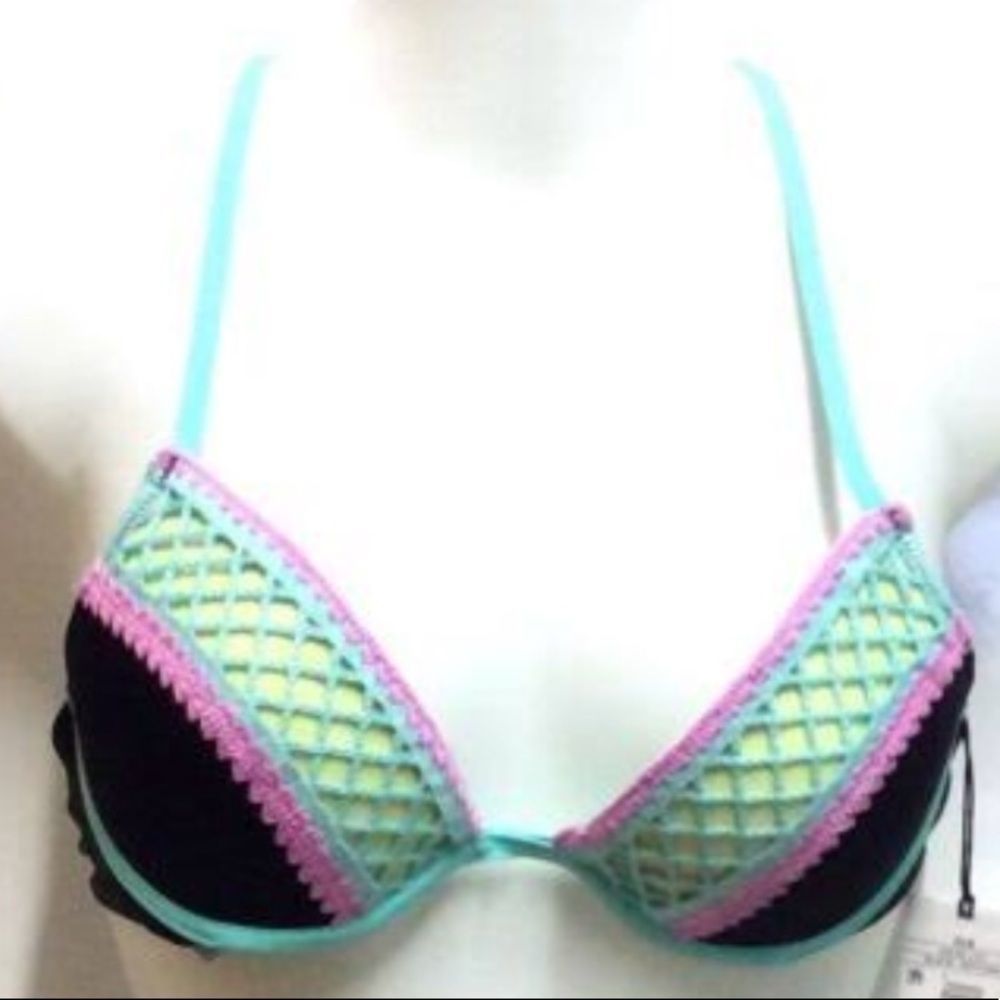 Shade & Shore Colorful Lace Bra
